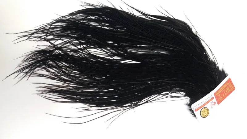 Whiting GOLD Grade Midge Rooster Saddle in BLACK-3